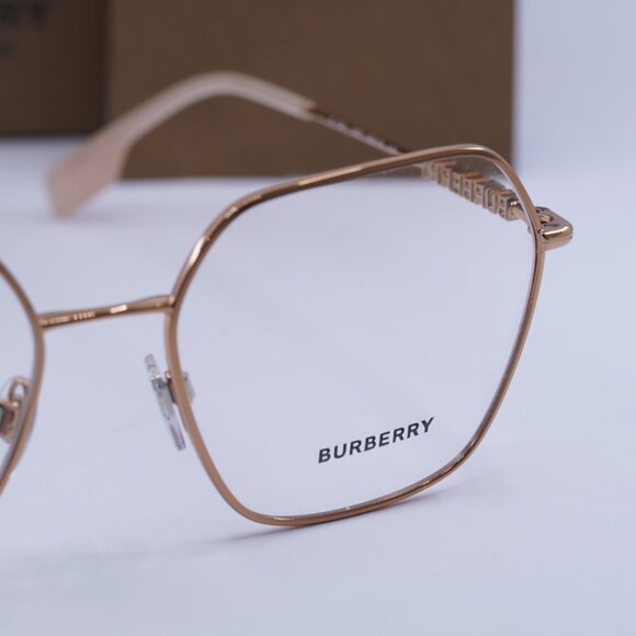 Burberry BE1381 1337 Geometric Eyeglasses 54mm – Rose Gold - Picture 2 of 11